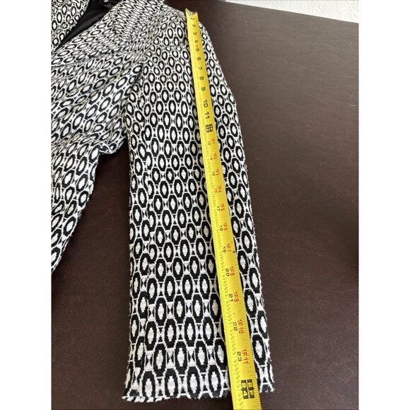 Carole Little Womens Black & White Button-Up Jacket M - Picture 8 of 10